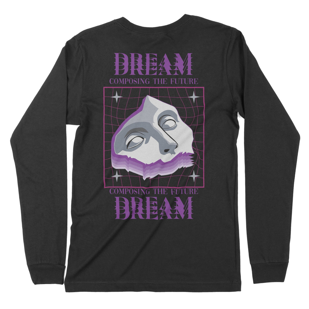 Composing The Future | Back Print | Long-Sleeve T-Shirt | Premium Qual Chroma Clothing