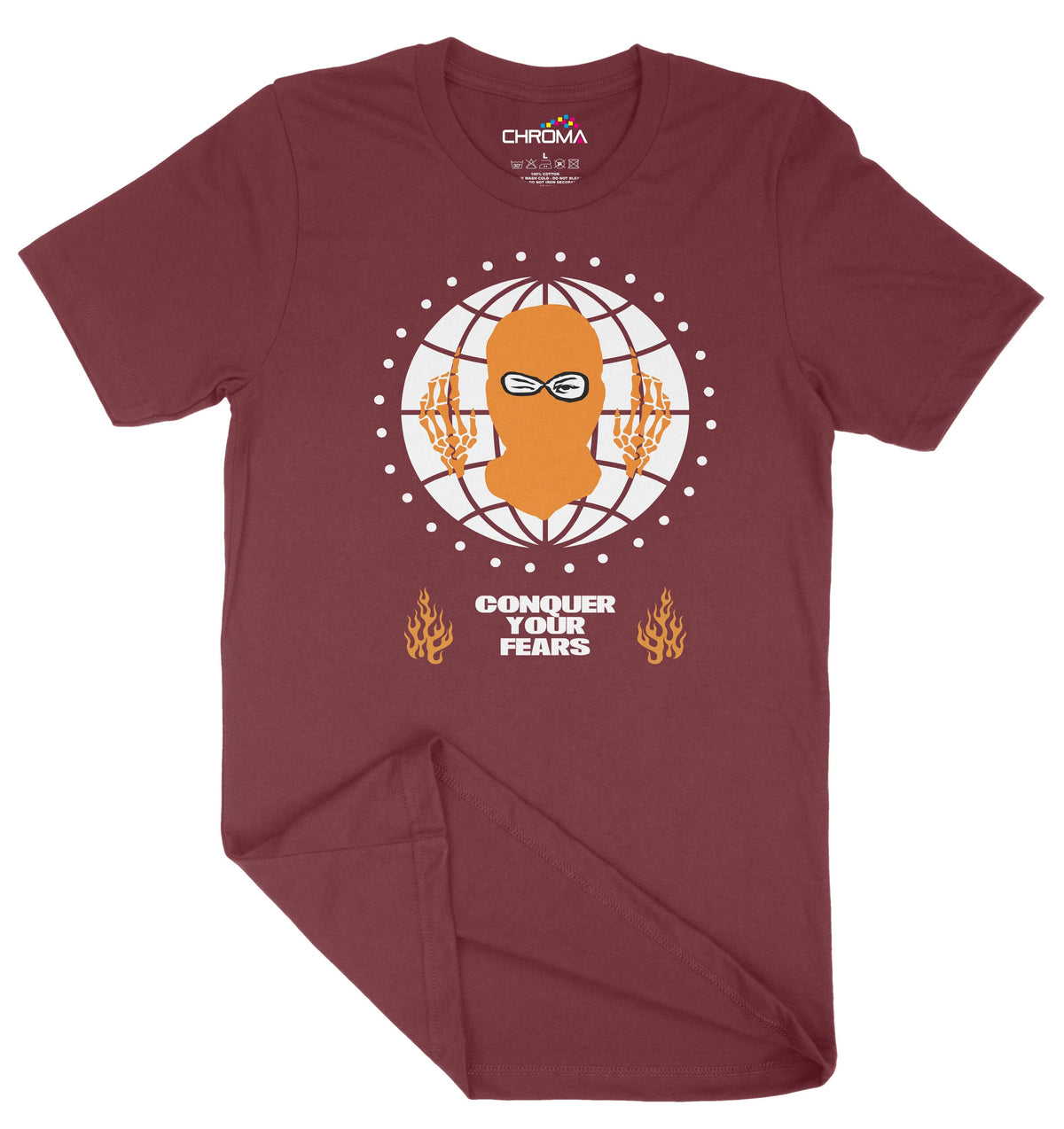 Conquer Your Fears Unisex Adult T-Shirt | Premium Quality Streetwear Chroma Clothing
