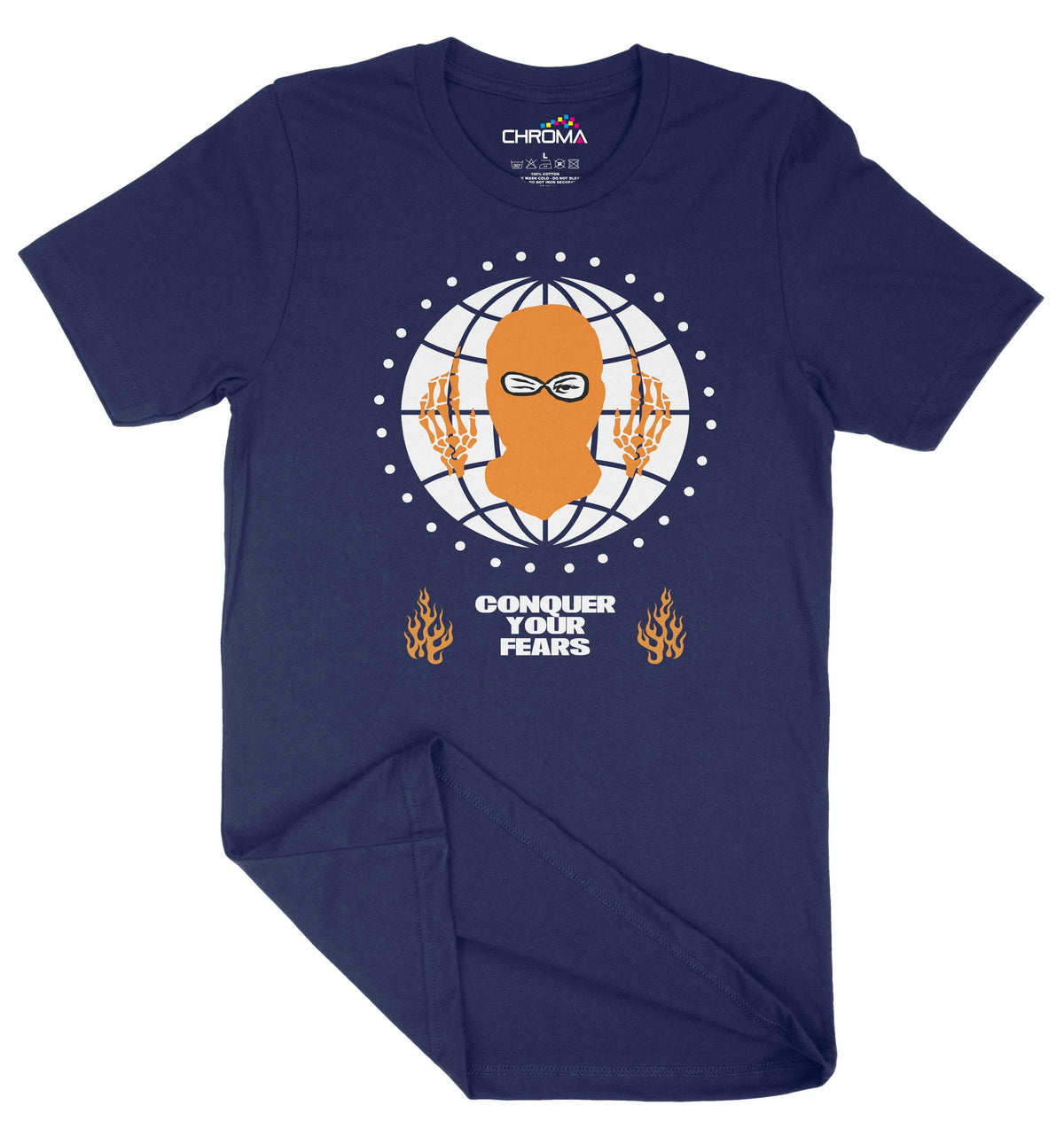 Conquer Your Fears Unisex Adult T-Shirt | Premium Quality Streetwear Chroma Clothing