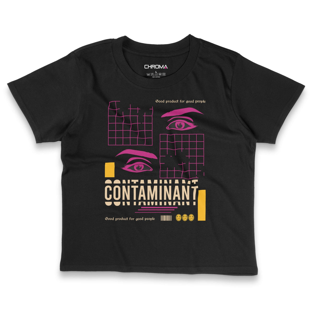 Contaminent | Women's Cropped T-Shirt Chroma Clothing