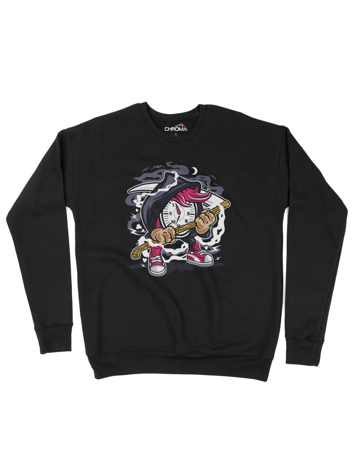 Cool Time Wizard Unisex Adult Sweatshirt Chroma Clothing