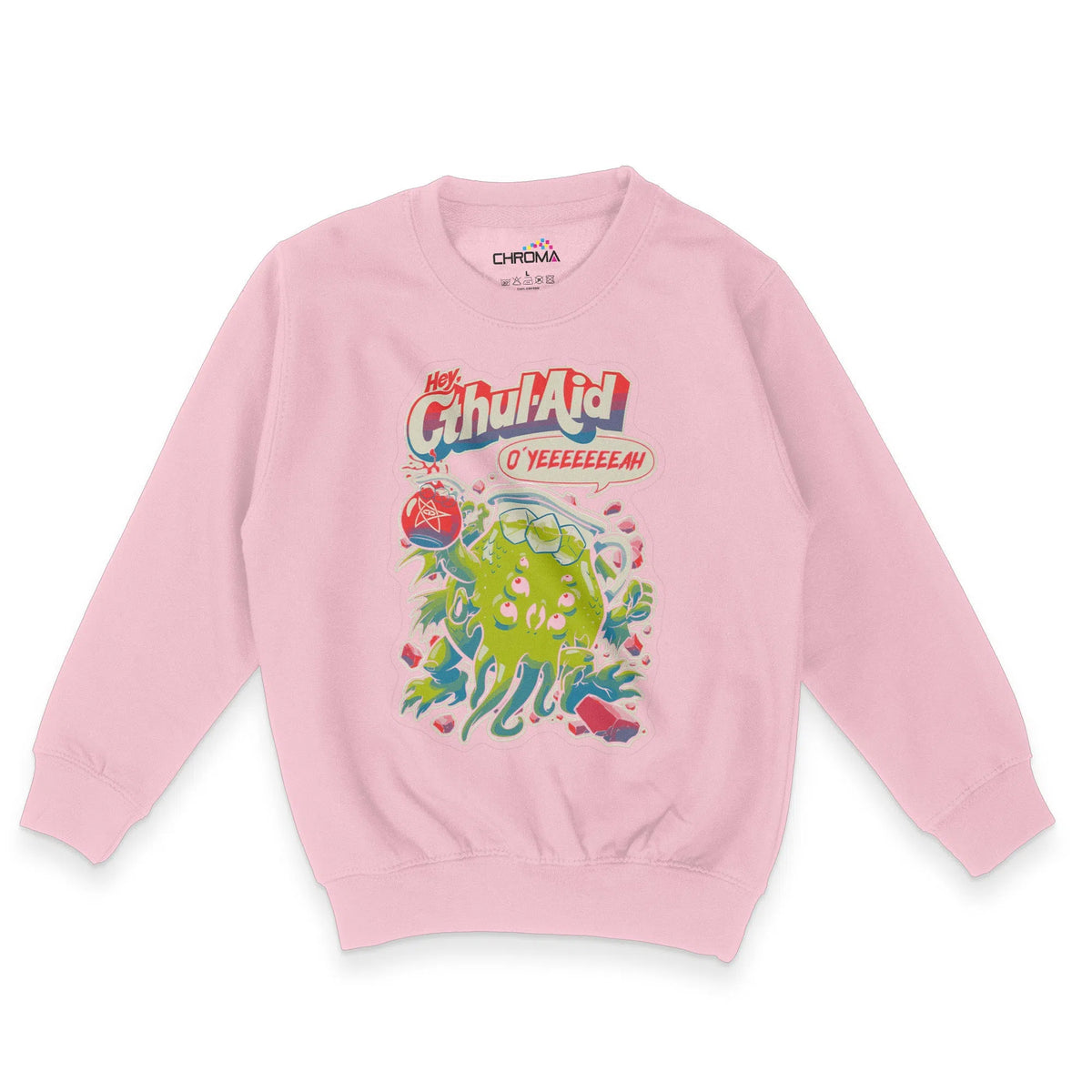 Cthul-Aid Halloween Unisex Youth Sweatshirt | Premium Halloween Clothi Chroma Clothing
