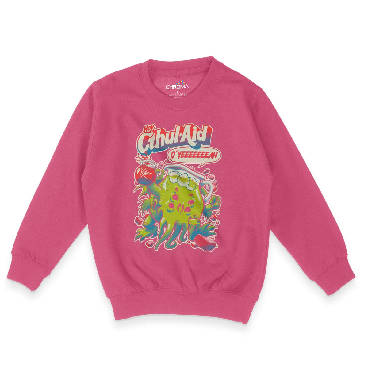 Cthul-Aid Halloween Unisex Youth Sweatshirt | Premium Halloween Clothi Chroma Clothing