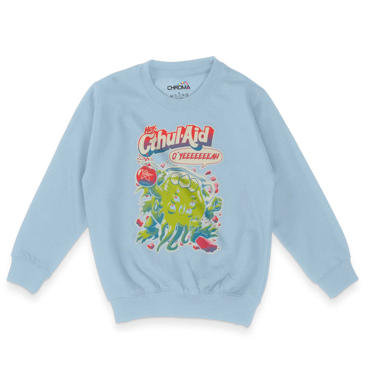 Cthul-Aid Halloween Unisex Youth Sweatshirt | Premium Halloween Clothi Chroma Clothing