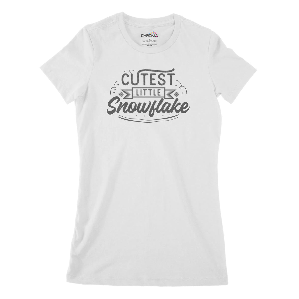 Cutest Little Snowflake Women's Classic Fitted T-Shirt Chroma Clothing