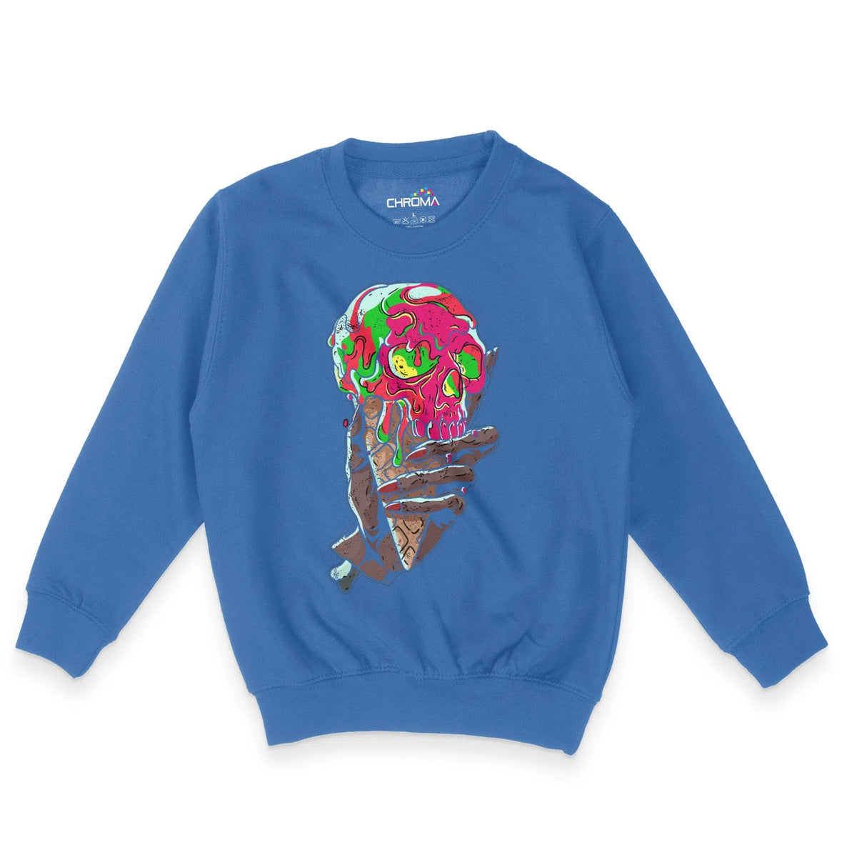 Deadly Ice Cream Halloween Unisex Youth Sweatshirt | Premium Halloween Chroma Clothing