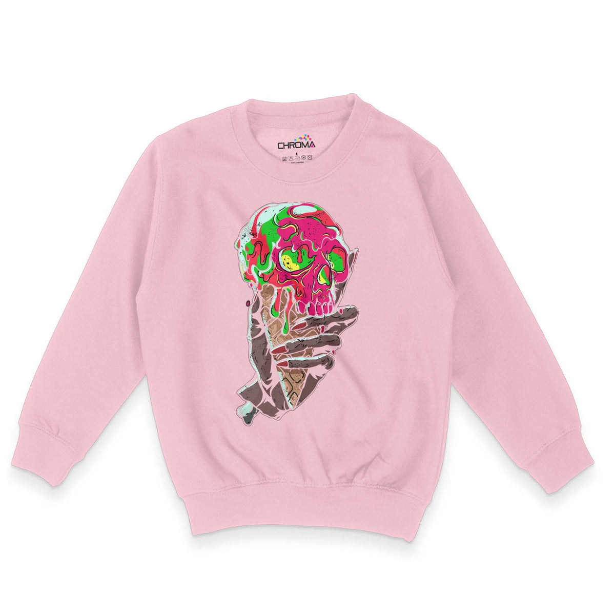 Deadly Ice Cream Halloween Unisex Youth Sweatshirt | Premium Halloween Chroma Clothing