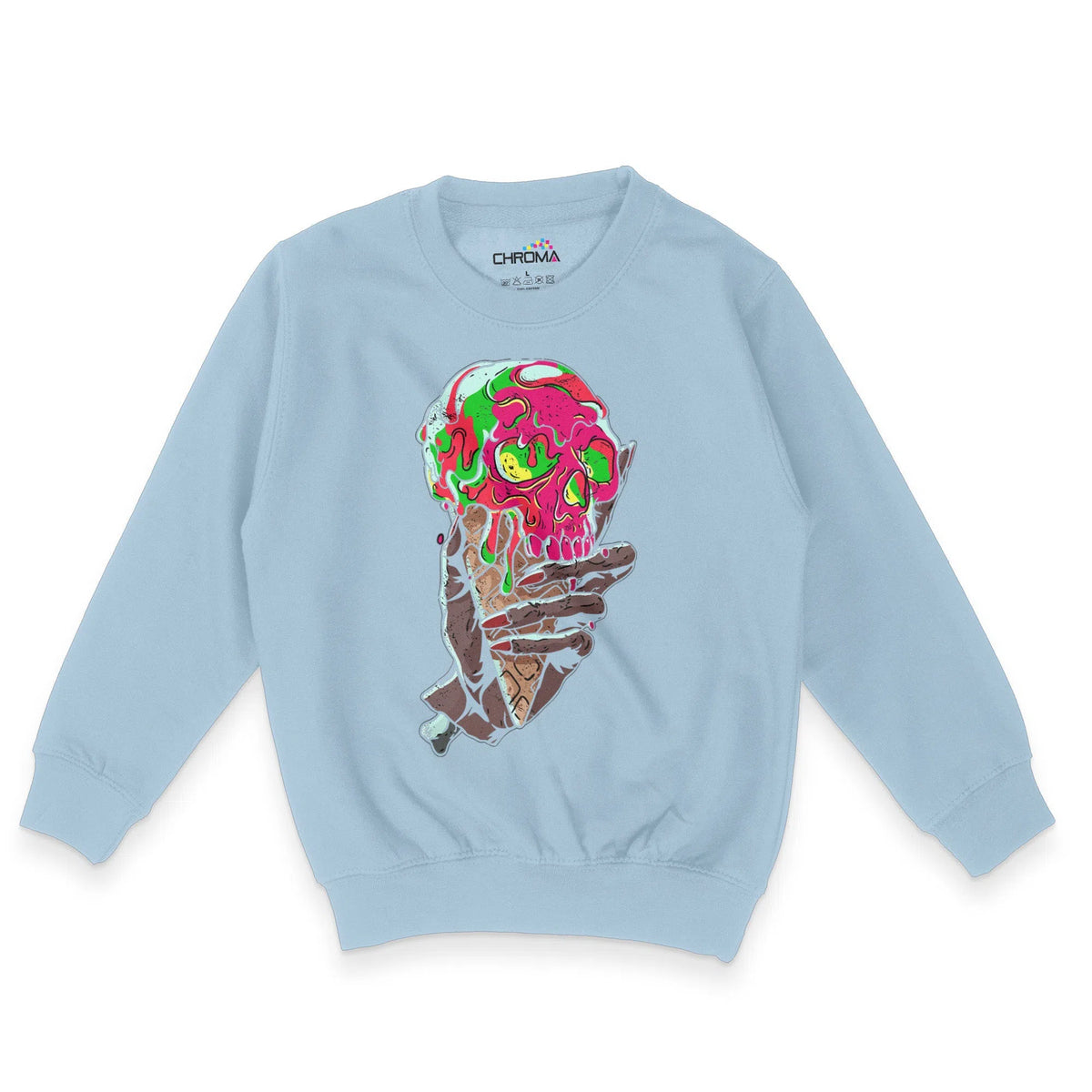 Deadly Ice Cream Halloween Unisex Youth Sweatshirt | Premium Halloween Chroma Clothing