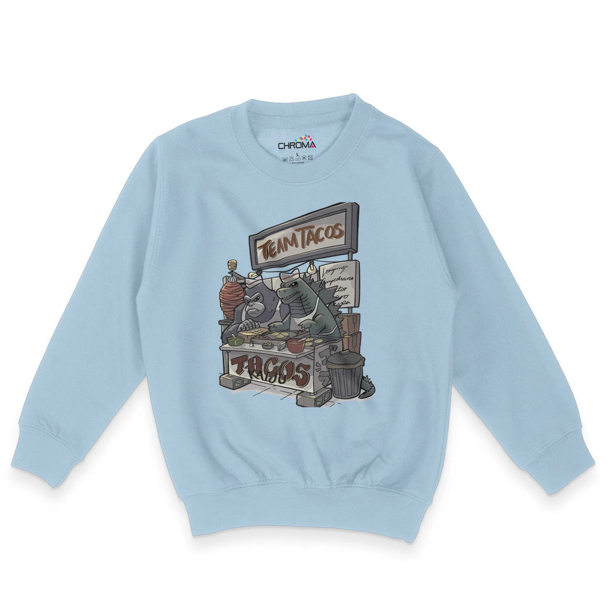 Deadly Taco Team Halloween Unisex Youth Sweatshirt | Premium Halloween Chroma Clothing