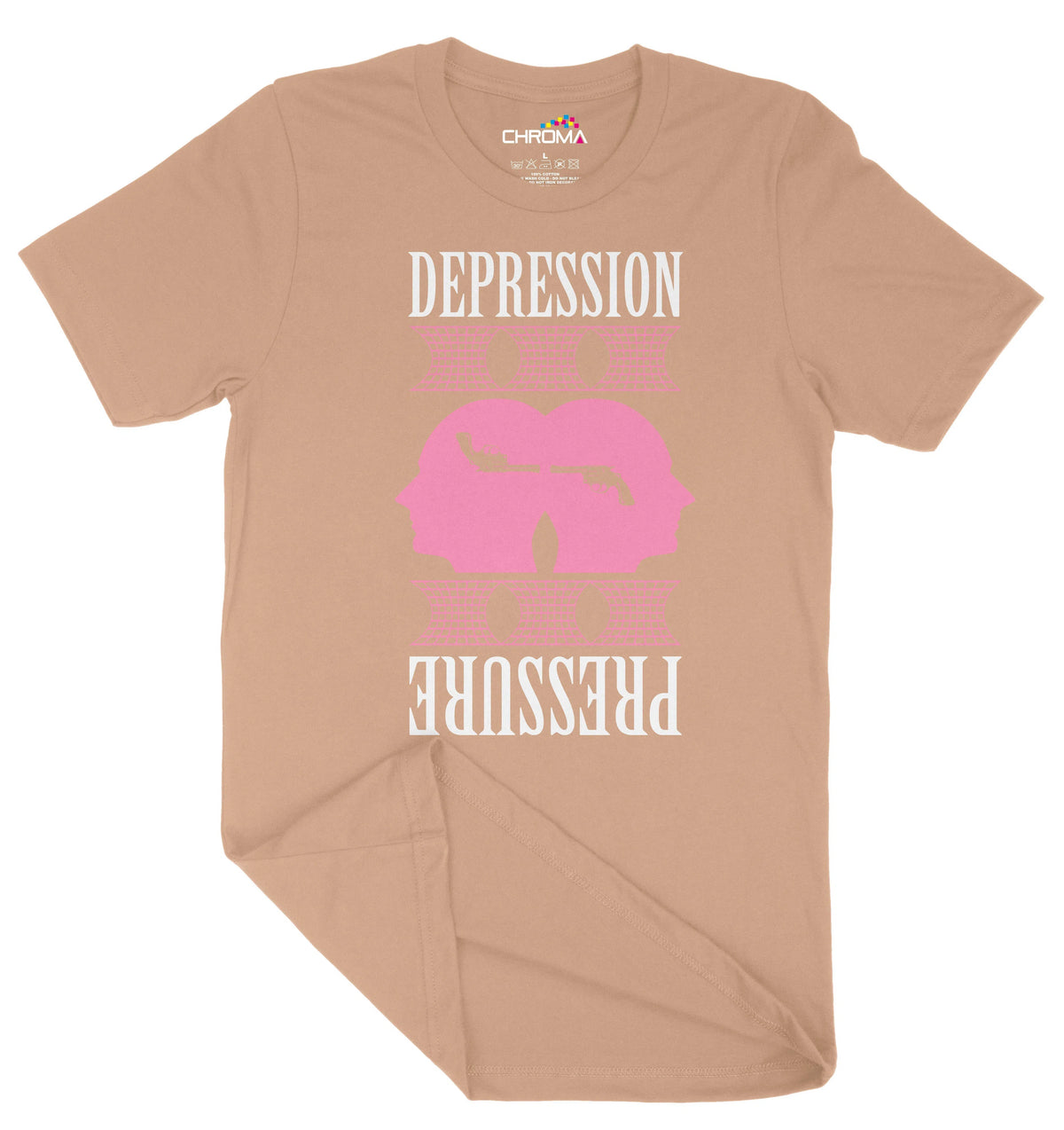 Depression Pressure Unisex Adult T-Shirt | Premium Quality Streetwear Chroma Clothing