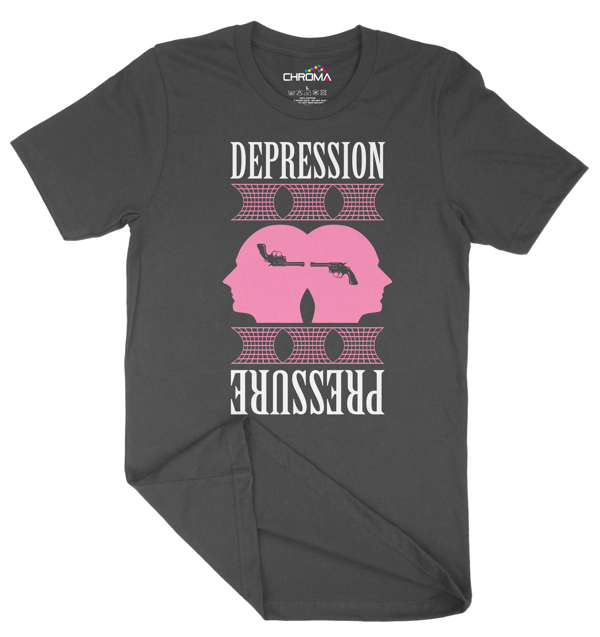 Depression Pressure Unisex Adult T-Shirt | Premium Quality Streetwear Chroma Clothing