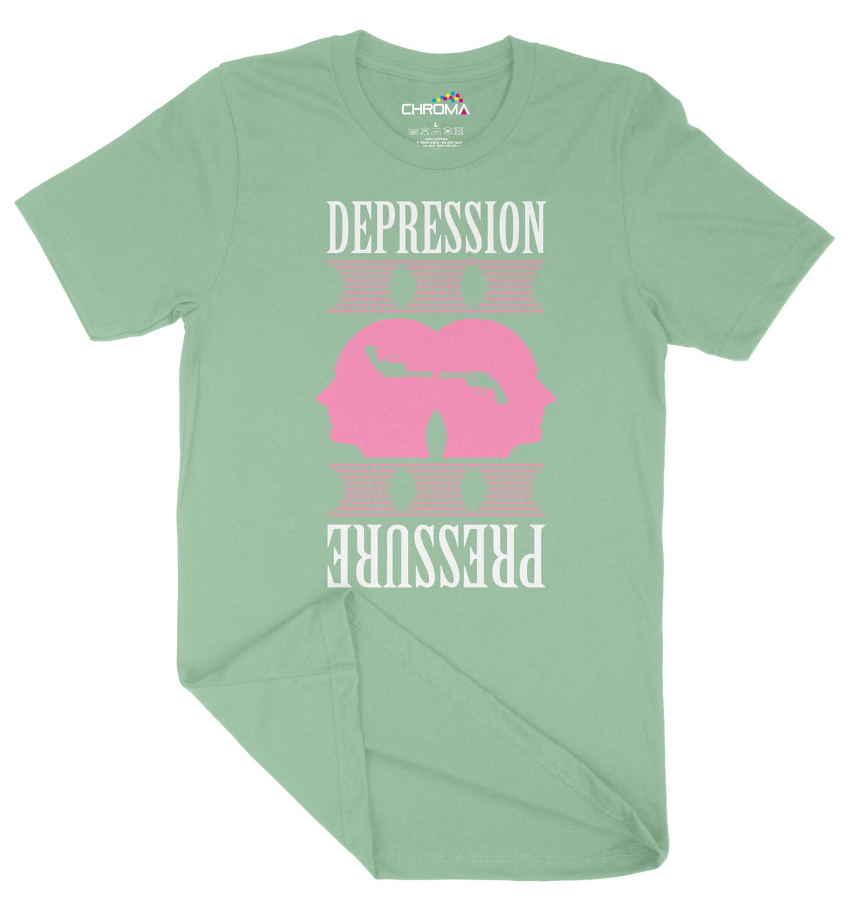 Depression Pressure Unisex Adult T-Shirt | Premium Quality Streetwear Chroma Clothing