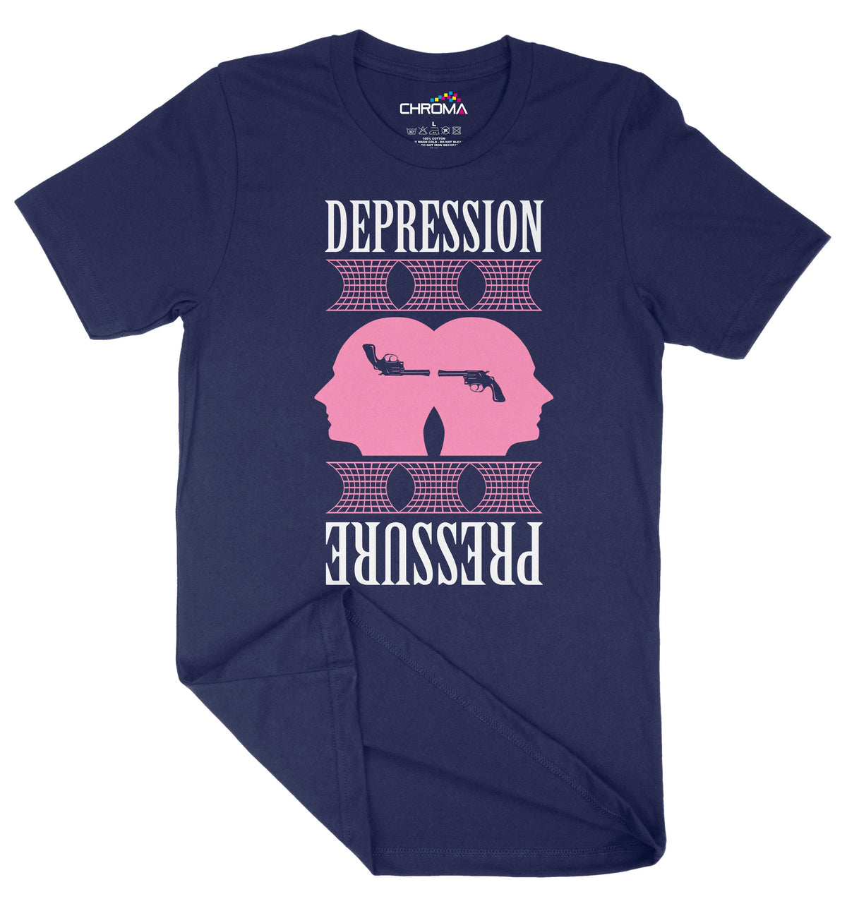 Depression Pressure Unisex Adult T-Shirt | Premium Quality Streetwear Chroma Clothing