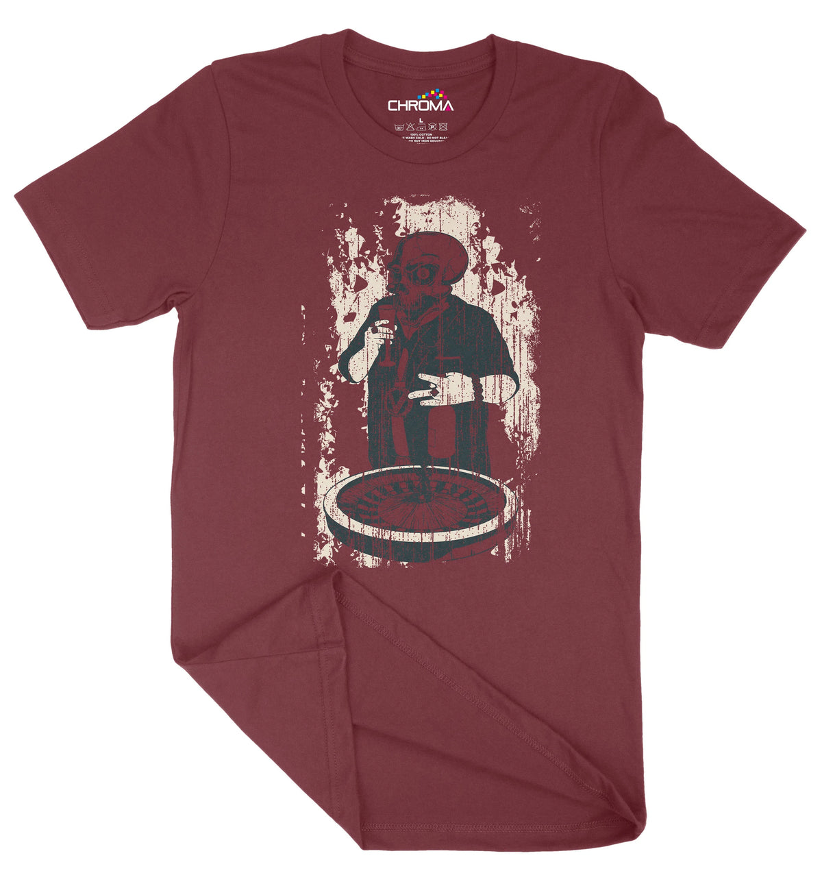 Devils Roulette Unisex Adult T-Shirt | Premium Quality Streetwear Chroma Clothing