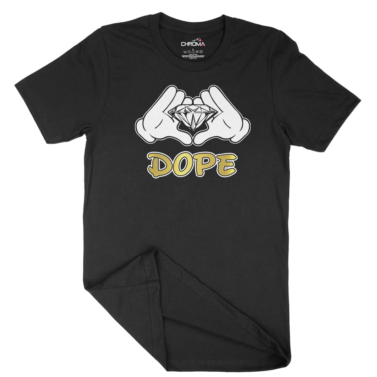 Dope Diamond Mickey Hands Unisex Adult T-Shirt | Quality Slogan Clothi Chroma Clothing