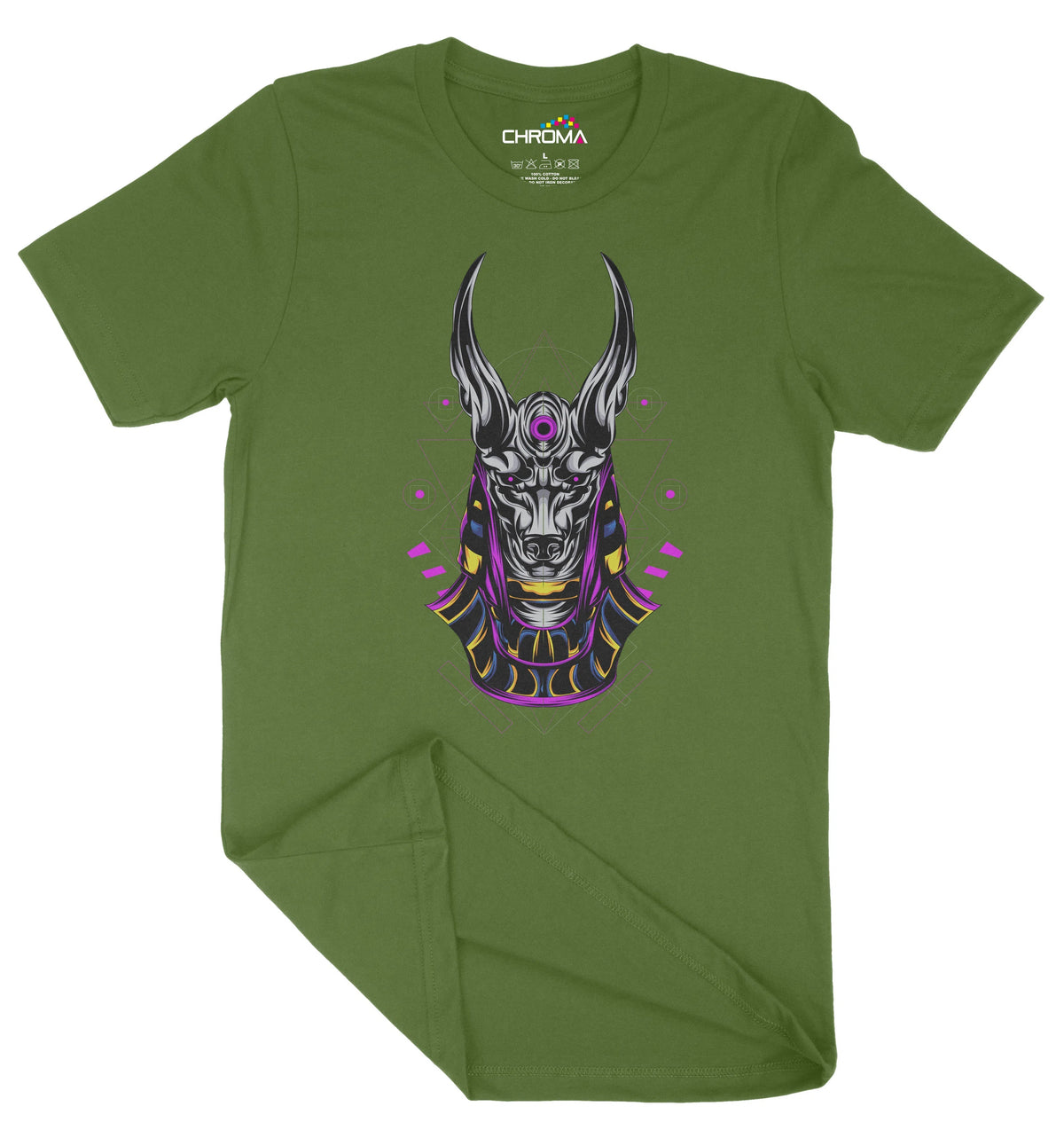 Egyptian Anubis Unisex Adult T-Shirt | Premium Quality Streetwear Chroma Clothing