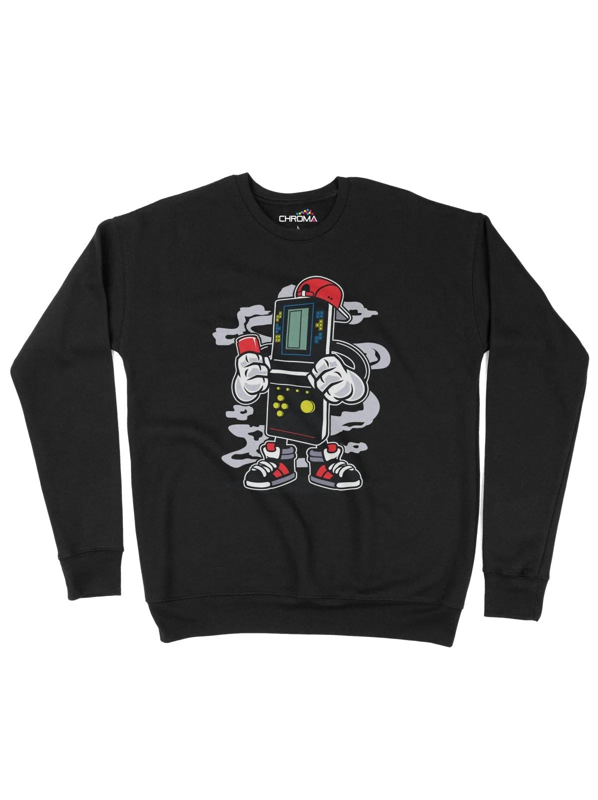 Funky Gamer Retro Console Unisex Adult Sweatshirt | Premium Quality St Chroma Clothing
