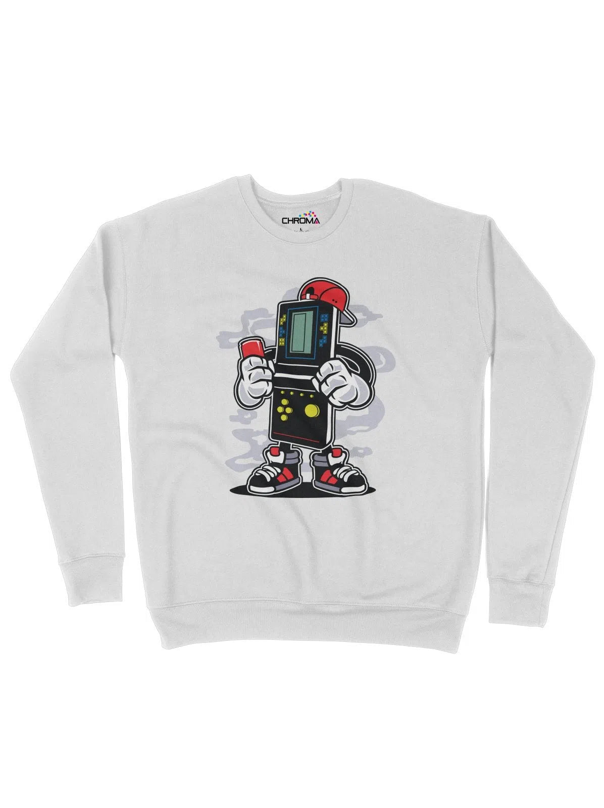 Funky Gamer Retro Console Unisex Adult Sweatshirt | Premium Quality St Chroma Clothing