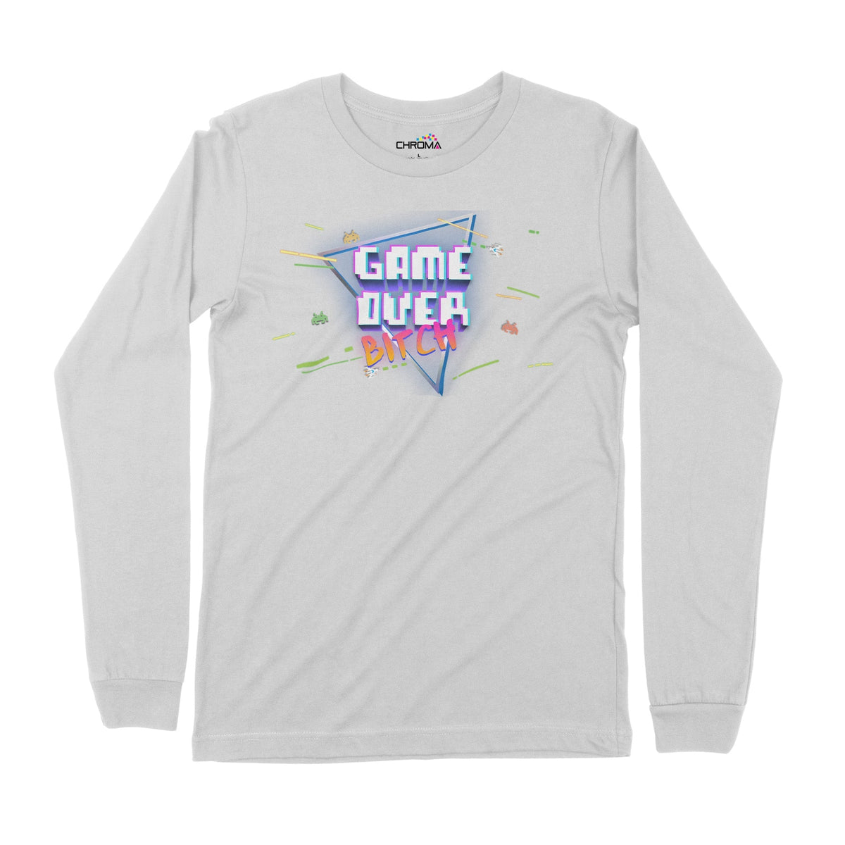 Game Over Bitch | Long-Sleeve T-Shirt | Premium Quality Streetwear Chroma Clothing