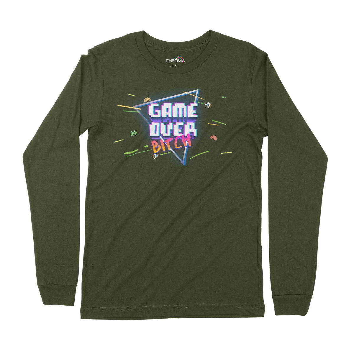 Game Over Bitch | Long-Sleeve T-Shirt | Premium Quality Streetwear Chroma Clothing