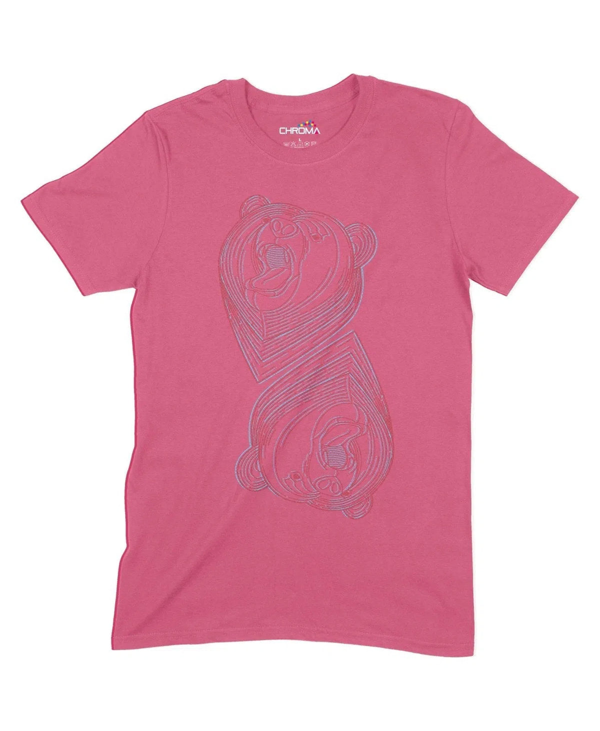 Geometric Bear Unisex Adult T-Shirt Chroma Clothing