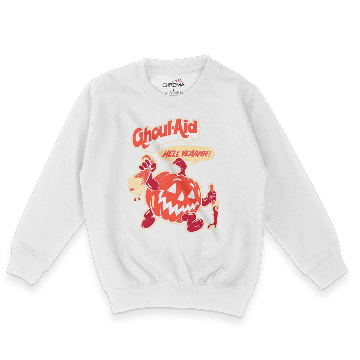 Ghoul-Aid Halloween Unisex Youth Sweatshirt | Premium Halloween Clothi Chroma Clothing