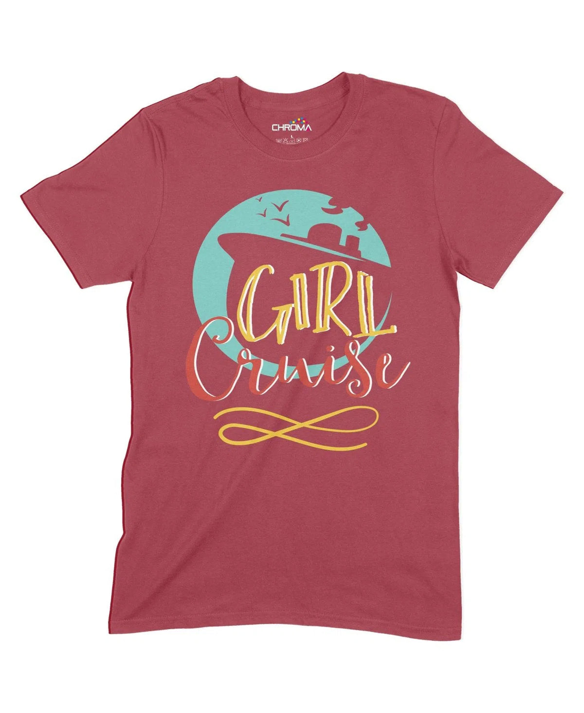 Girl Cruise Unisex Adult T-Shirt Chroma Clothing