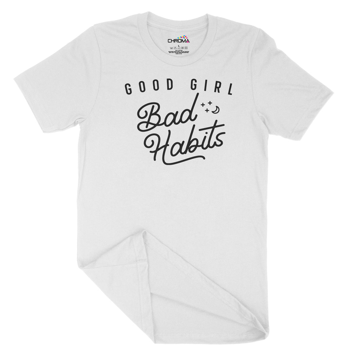 Good Girl Bad Habits Unisex Adult T-Shirt | Premium Halloween Clothing Chroma Clothing