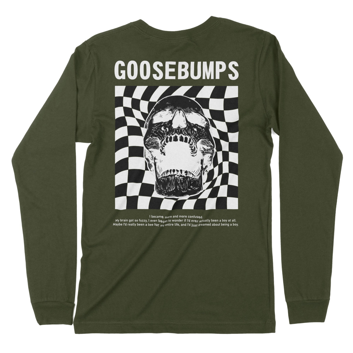 Goosebumps | Back Print | Long-Sleeve T-Shirt | Premium Quality Street Chroma Clothing