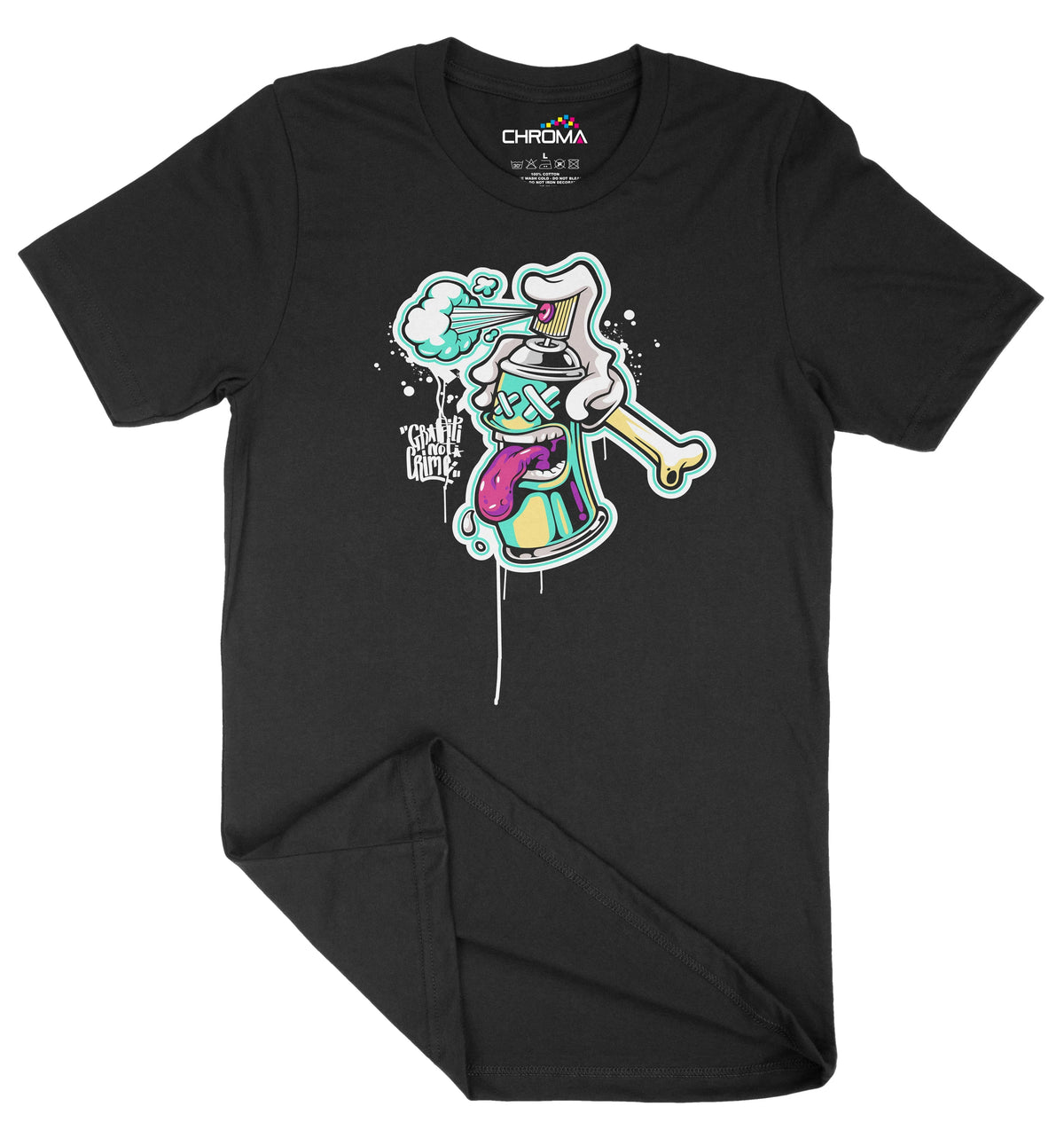 Graffiti Is Not A Crime Unisex Adult T-Shirt | Premium Quality Streetw Chroma Clothing
