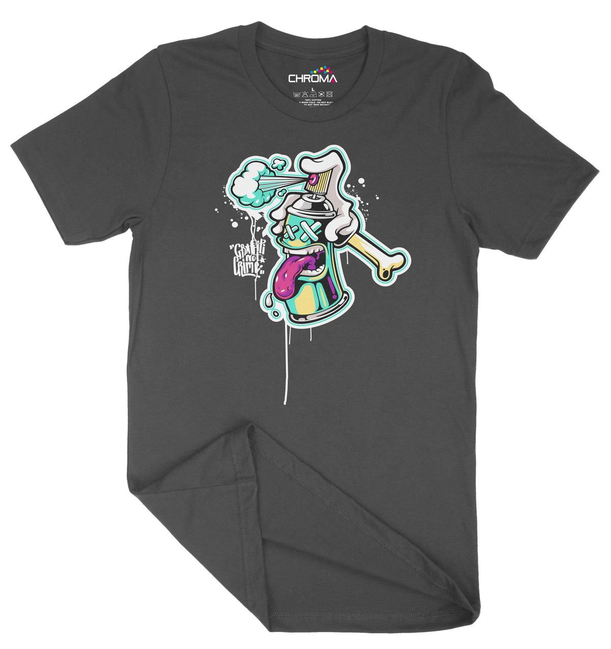 Graffiti Is Not A Crime Unisex Adult T-Shirt | Premium Quality Streetw Chroma Clothing