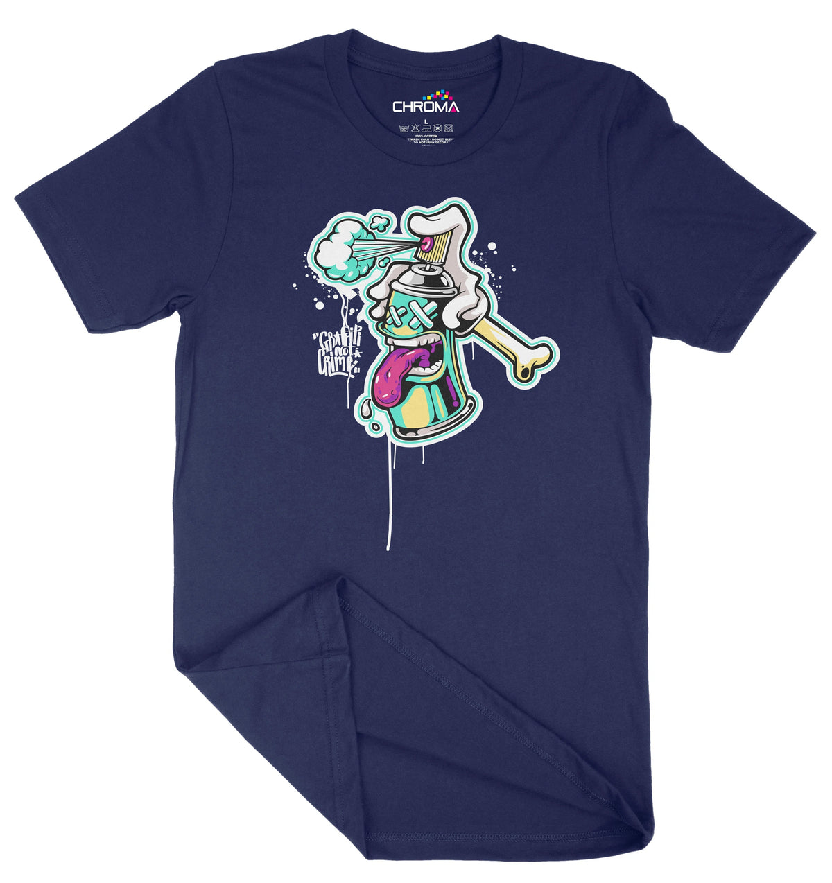 Graffiti Is Not A Crime Unisex Adult T-Shirt | Premium Quality Streetw Chroma Clothing