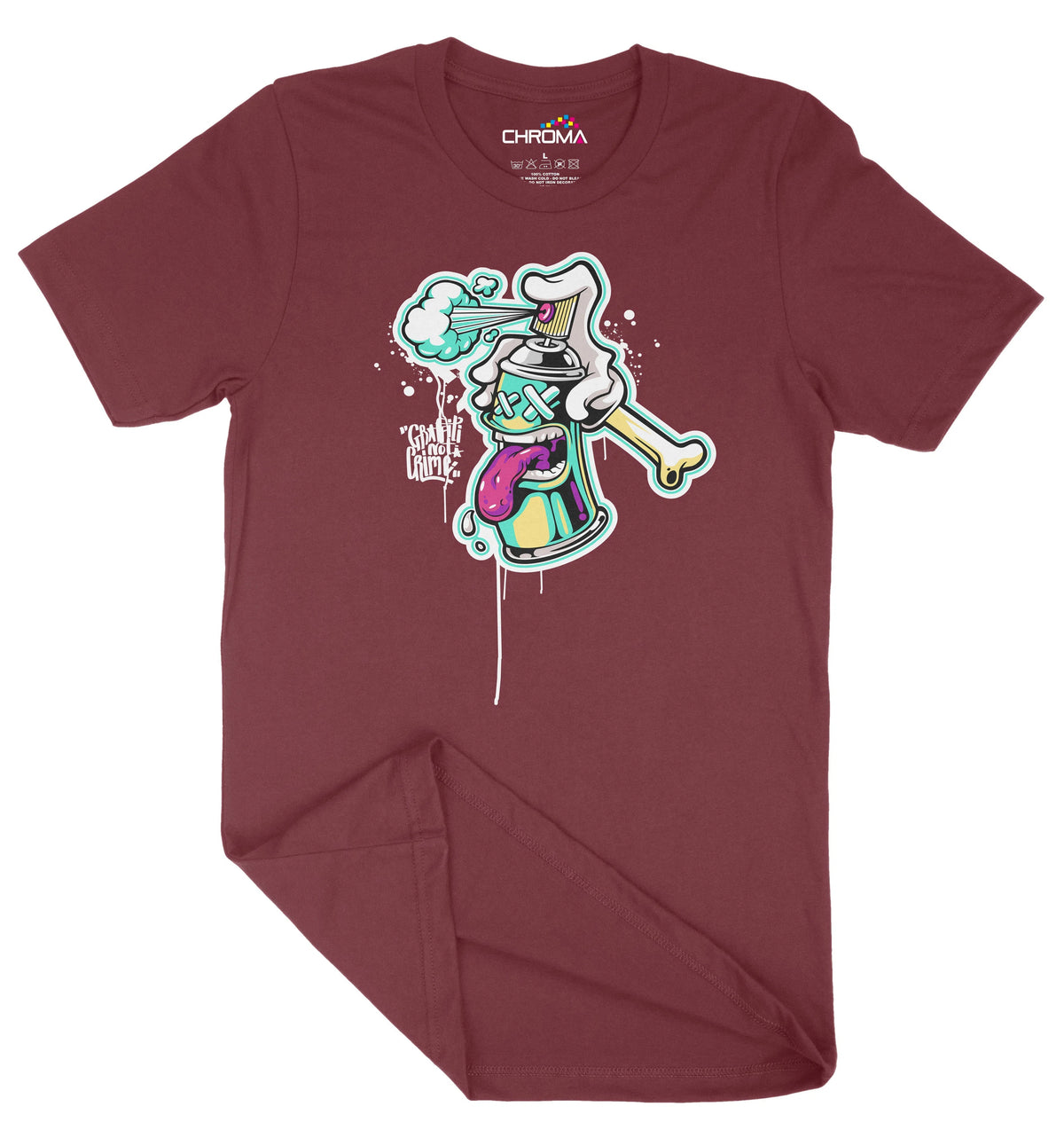 Graffiti Is Not A Crime Unisex Adult T-Shirt | Premium Quality Streetw Chroma Clothing