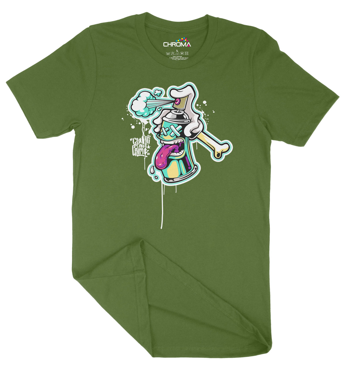 Graffiti Is Not A Crime Unisex Adult T-Shirt | Premium Quality Streetw Chroma Clothing