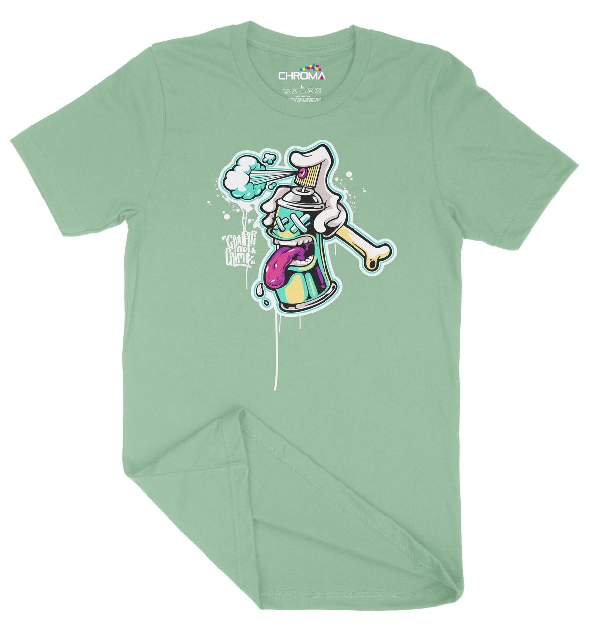 Graffiti Is Not A Crime Unisex Adult T-Shirt | Premium Quality Streetw Chroma Clothing
