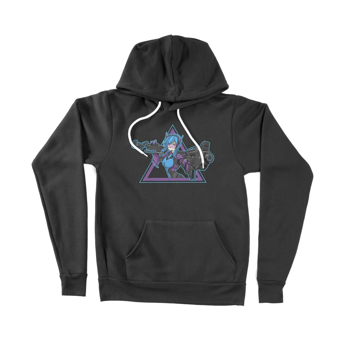 Gun Girl Anime Cyberpunk Unisex Adult Hoodie | Premium Quality Streetw Chroma Clothing