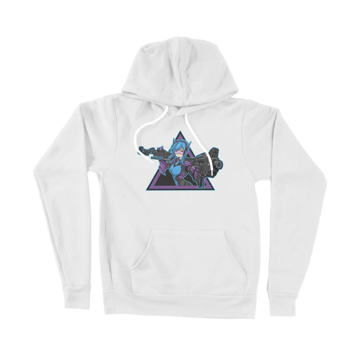 Gun Girl Anime Cyberpunk Unisex Adult Hoodie | Premium Quality Streetw Chroma Clothing