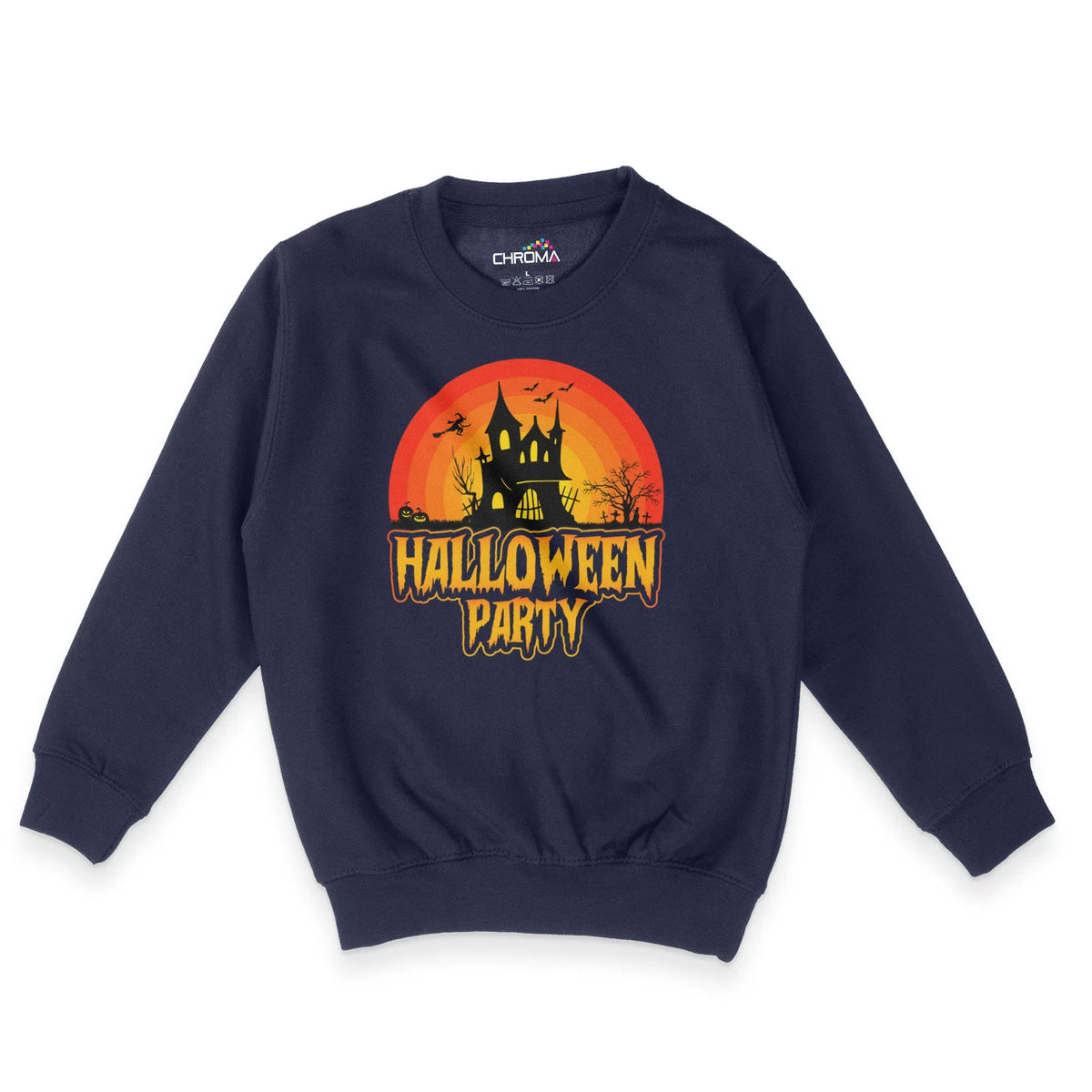 Halloween Party Unisex Youth Sweatshirt | Premium Halloween Clothing Chroma Clothing