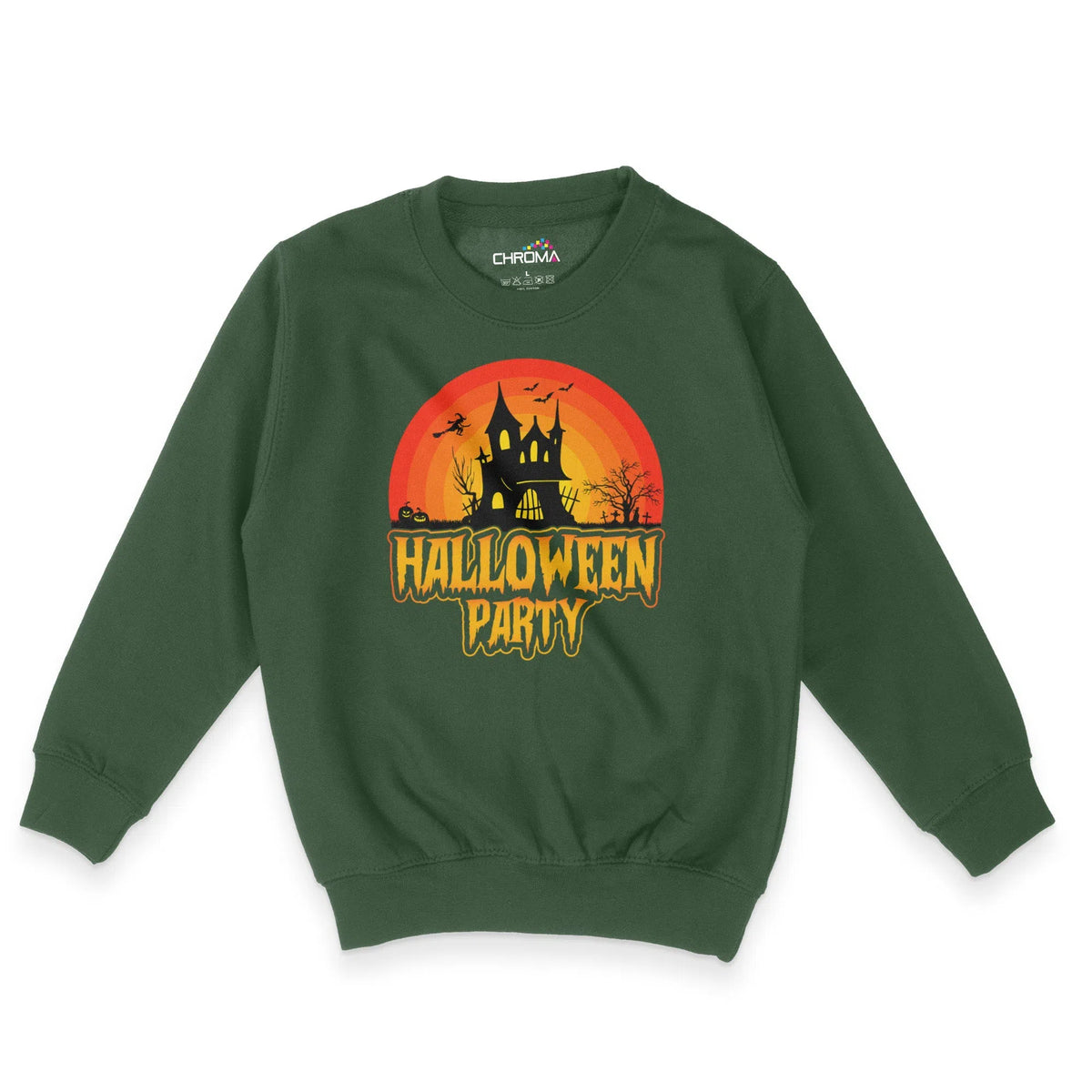 Halloween Party Unisex Youth Sweatshirt | Premium Halloween Clothing Chroma Clothing