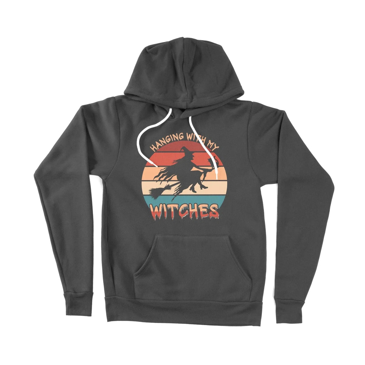 Hanging With My Witches Halloween Unisex Adult Hoodie | Premium Hallow Chroma Clothing