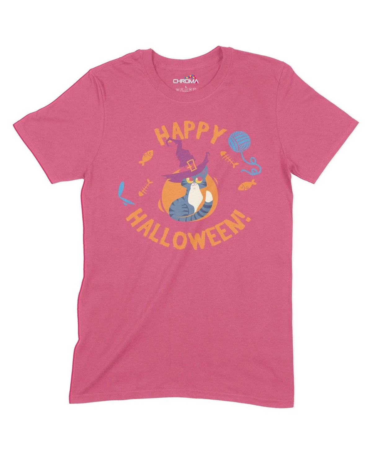 Happy Halloween Unisex Adult T-Shirt | Premium Halloween Clothing Chroma Clothing