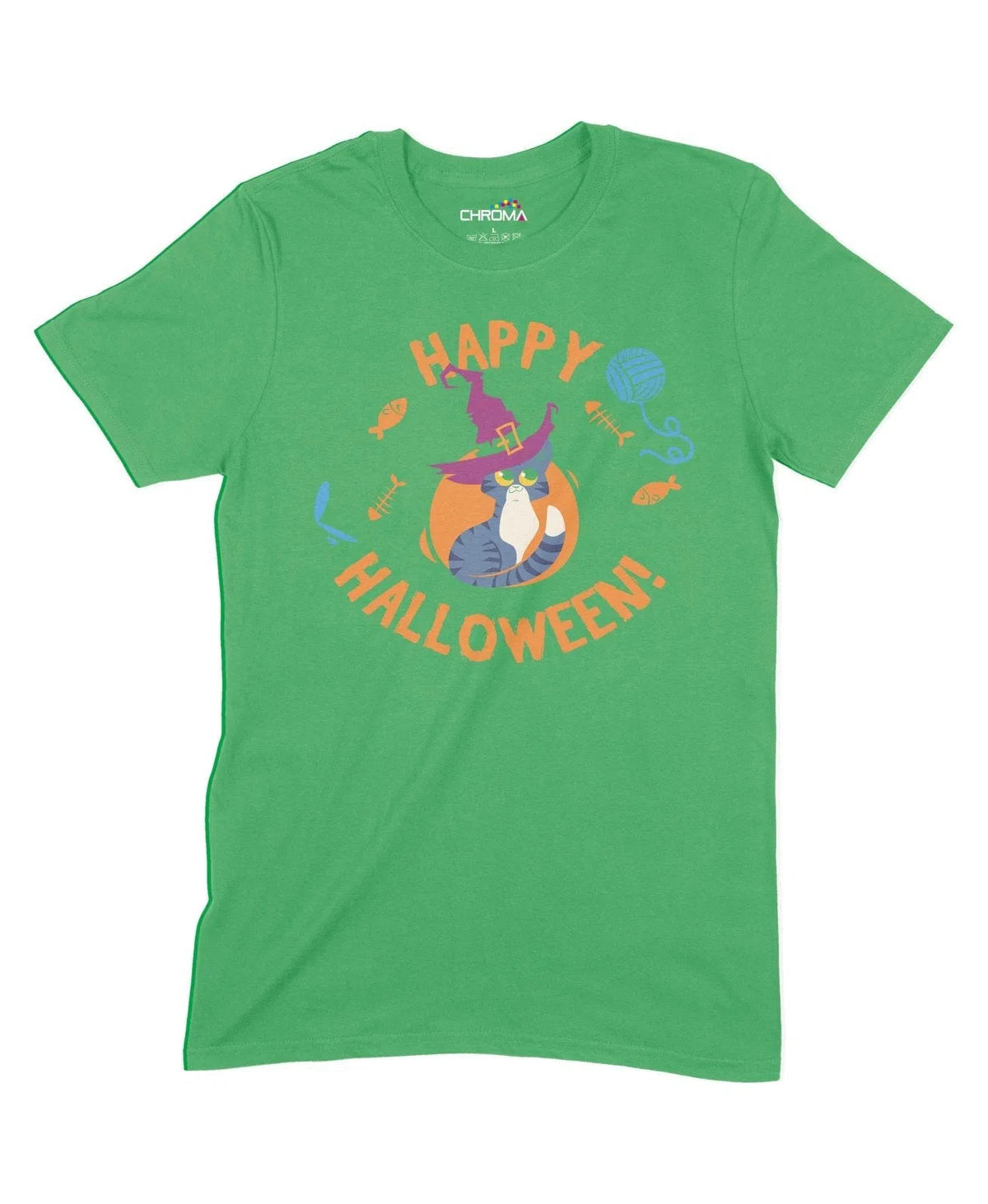 Happy Halloween Unisex Adult T-Shirt | Premium Halloween Clothing Chroma Clothing