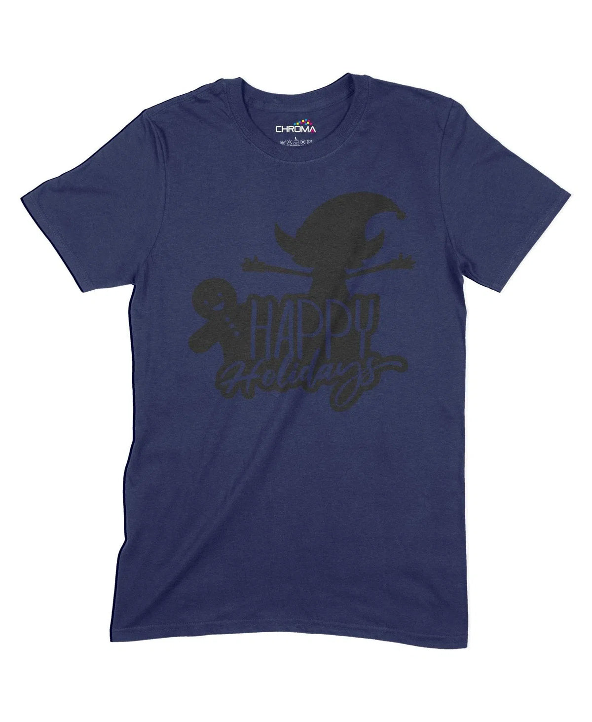Happy Holidays Unisex Adult T-Shirt Chroma Clothing