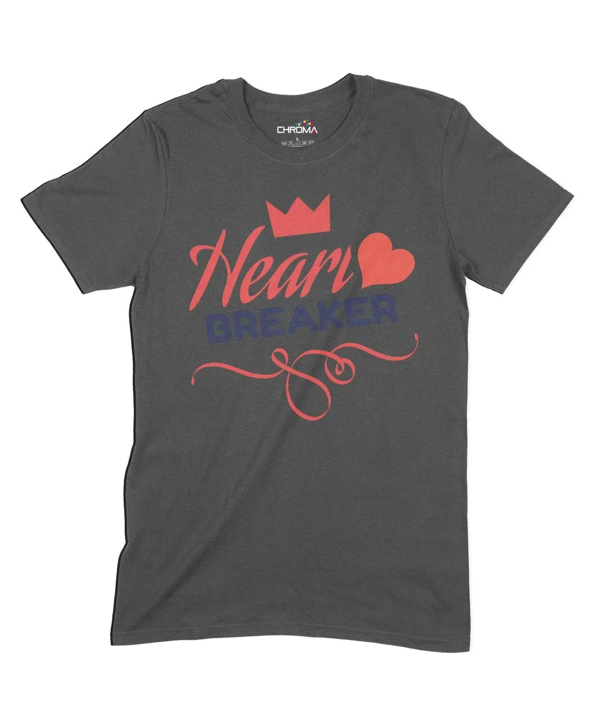 Heart Breaker Unisex Adult T-Shirt Chroma Clothing