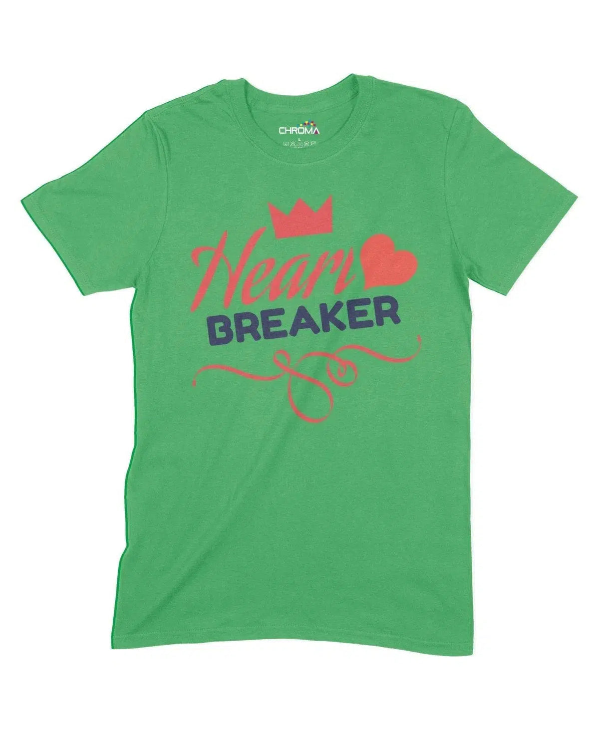 Heart Breaker Unisex Adult T-Shirt Chroma Clothing