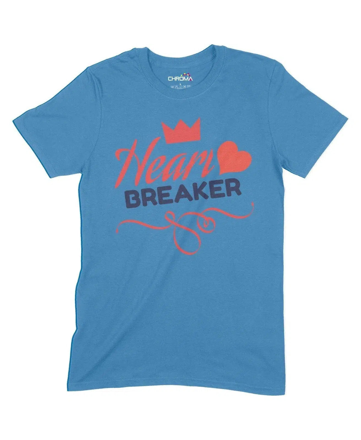 Heart Breaker Unisex Adult T-Shirt Chroma Clothing