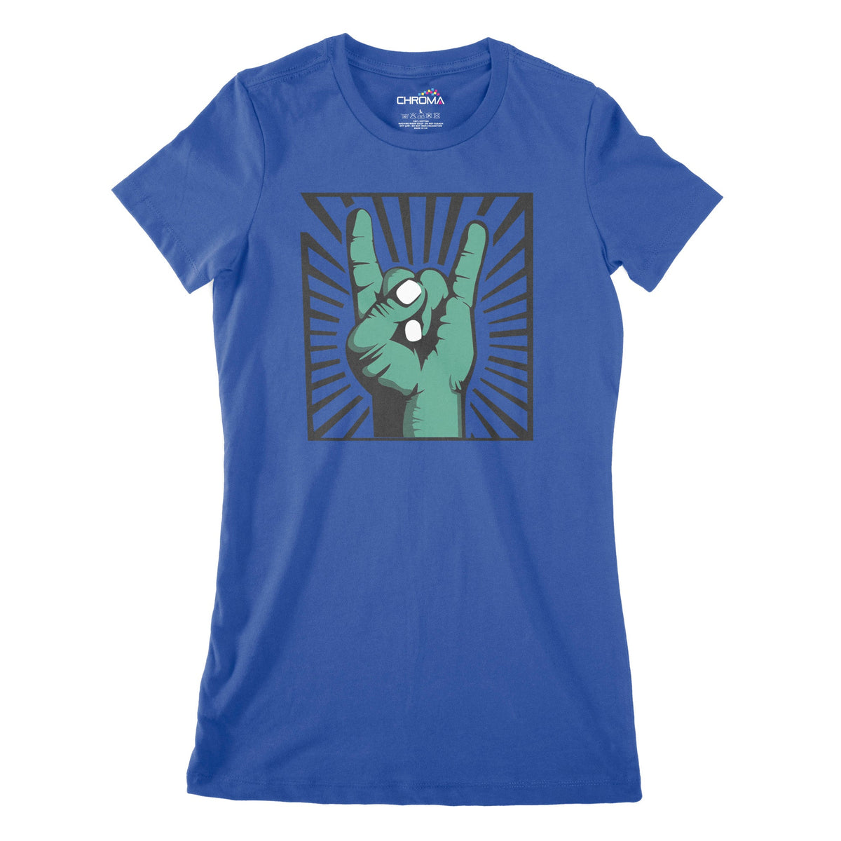 Heavy Metal Zombie Women's Classic Fitted T-Shirt | Premium HalloweenChroma Clothing