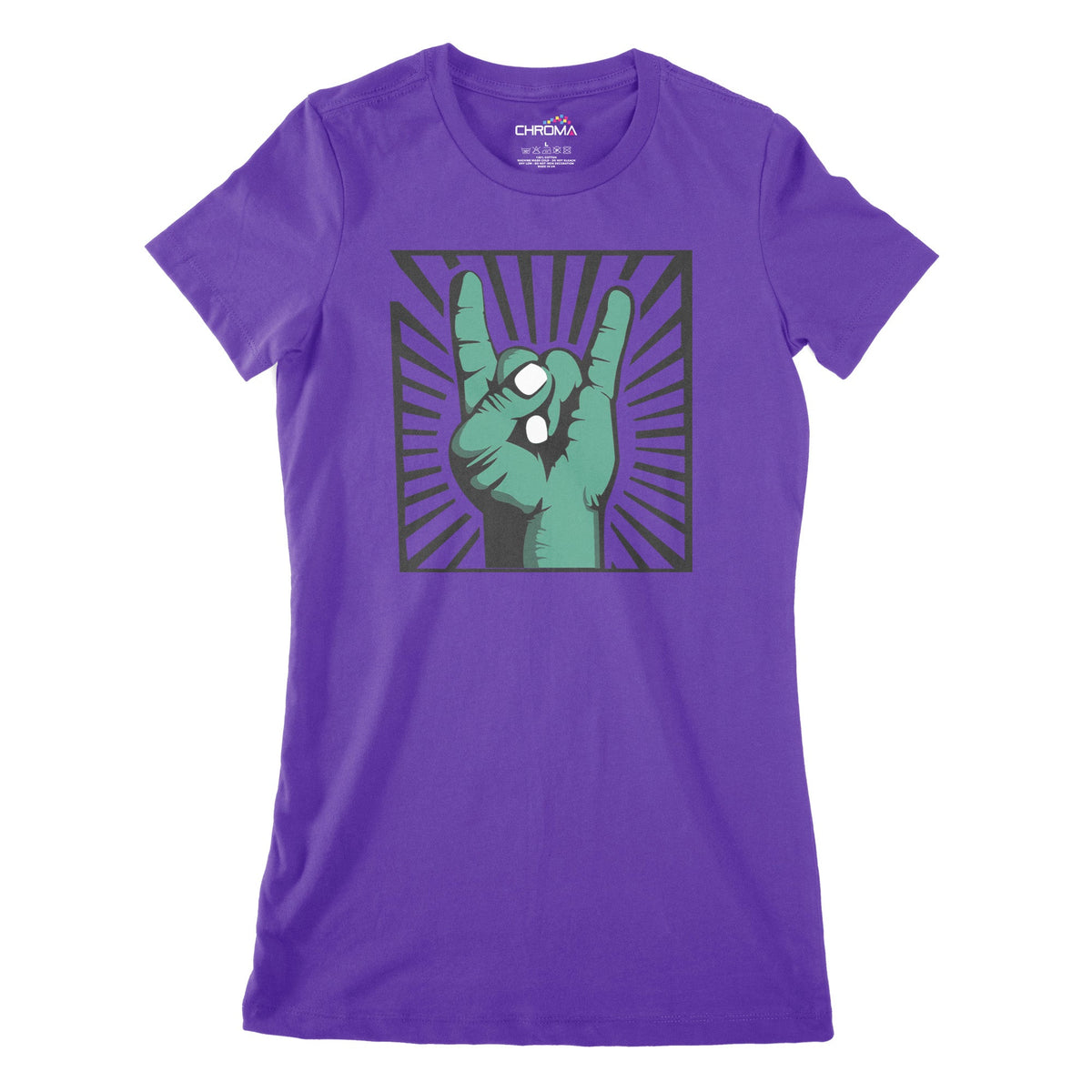 Heavy Metal Zombie Women's Classic Fitted T-Shirt | Premium HalloweenChroma Clothing