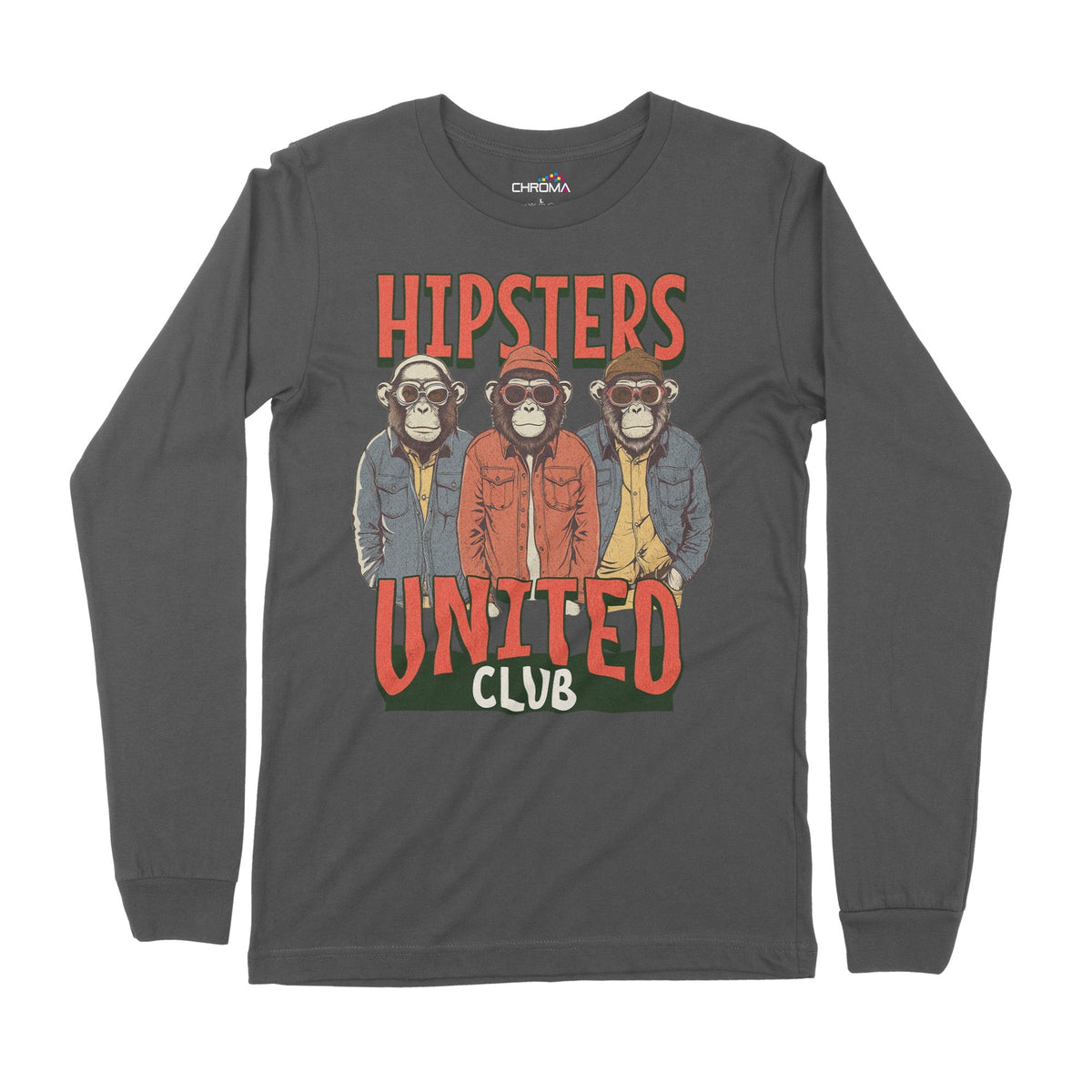 Hipsters United Club | Long-Sleeve T-Shirt | Premium Quality Streetwea Chroma Clothing