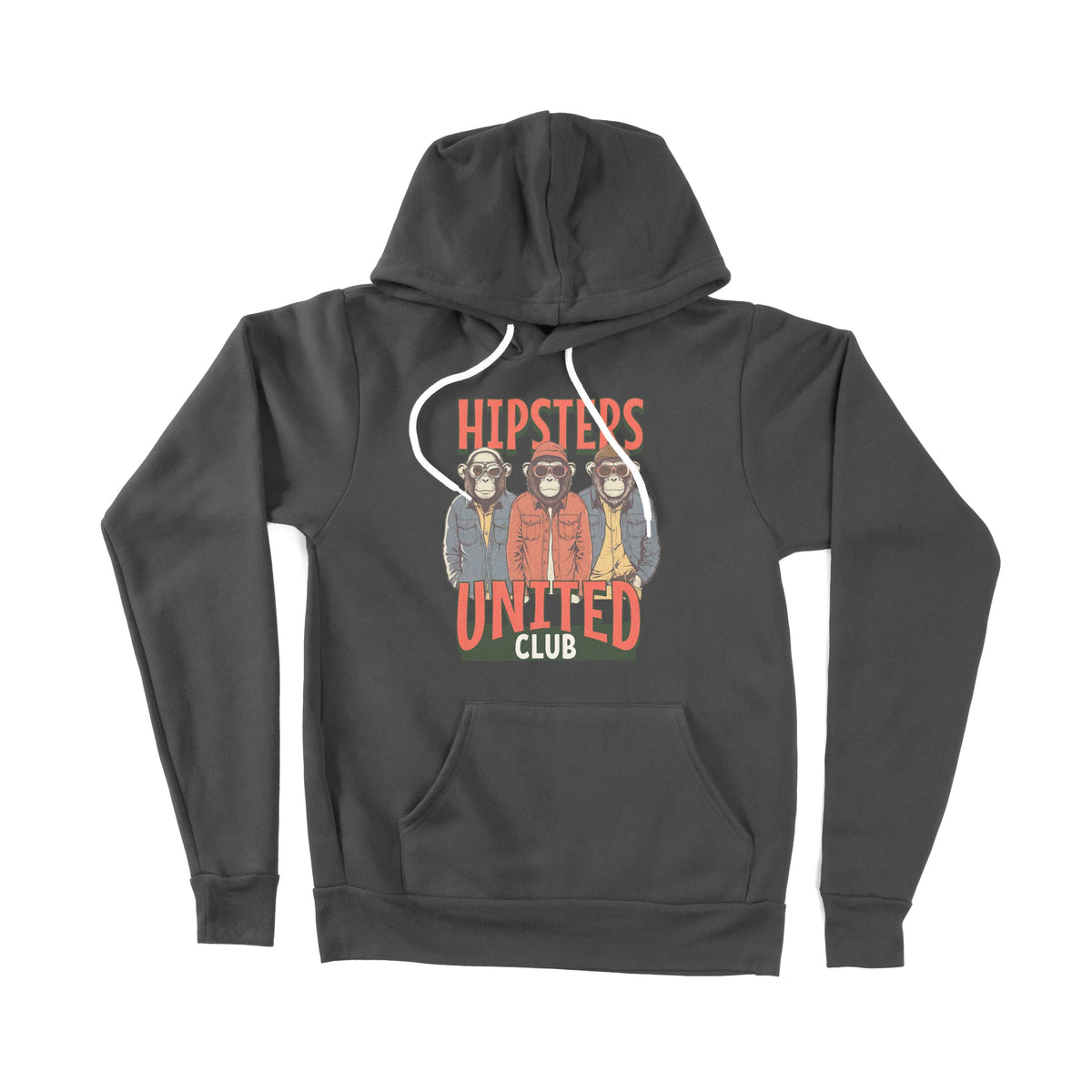 Hipsters United Club Unisex Adult Pullover Hoodie Chroma Clothing